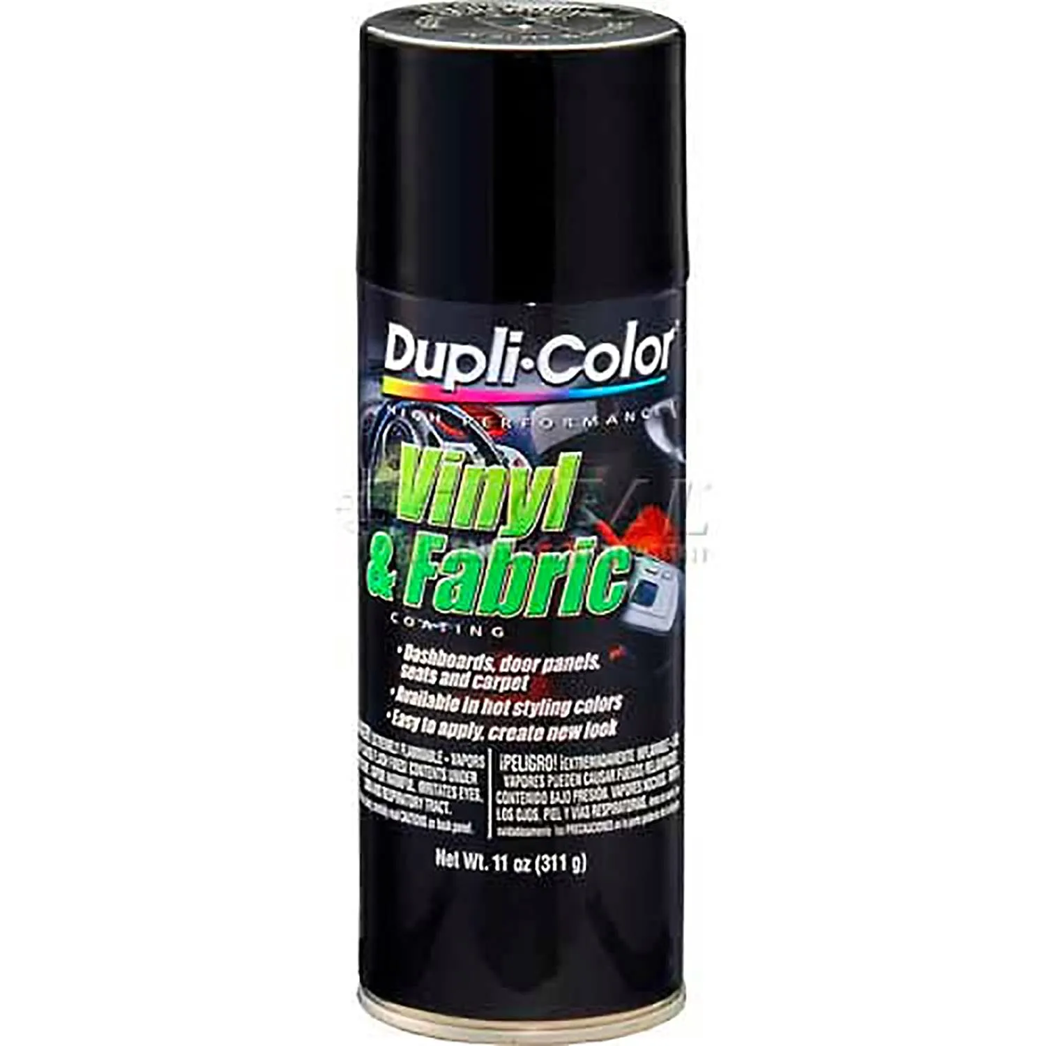 Dupli-Color EHVP10400 Gloss Black High Performance Vinyl and Fabric Spray - 11 oz.