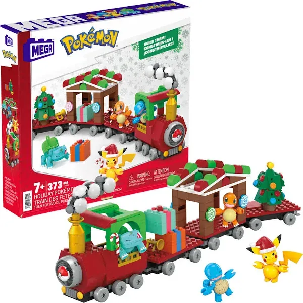 MEGA Brands Pokémon Holiday Train Building Set