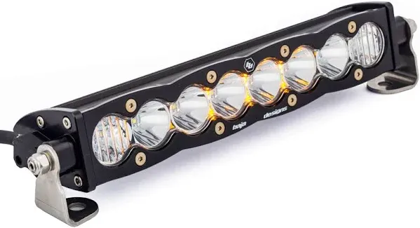 Baja Designs 10 Inch LED Light Bar Spot Pattern Amber Lens S8 Series