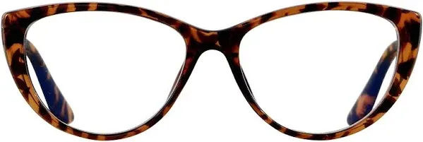 ANDWOOD Blue Light Blocking Glasses Women Bluelight Blocker Computer Cateye Clear Cat Eye Eyeglasses Frame Pattern