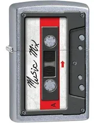 Zippo Cassette Tape Lighter, Street Chrome NEW IN BOX