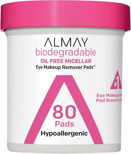 Almay Biodegradable Oil Free Micellar Eye Makeup Remover Pads