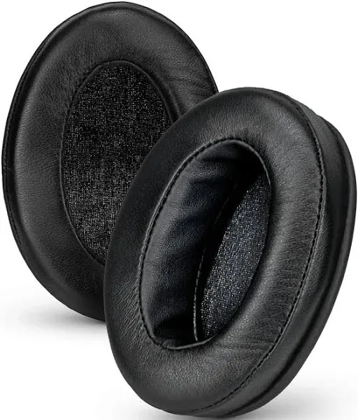 Sheepskin Leather Angled Oval Headphone Memory Foam Earpads