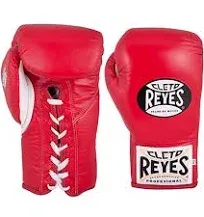 Cleto Reyes Safetec Boxing Gloves for Men and Women (10oz, Classic Red)