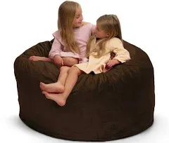 ULTIMATE SACK 4000 (4 ft.) Bean Bag Chair Cover in Multiple Colors: Cover ONLY. (4000, Camel Fur)