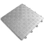 12 in. x 12 in. Diamond Alloy Modular Tile Garage Flooring (24-Pack)