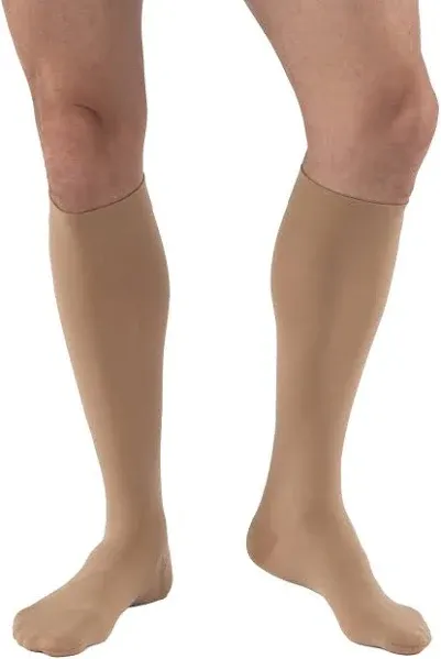 Jobst Relief Knee High Compression Stockings 15-20 mmHg, Large Beige