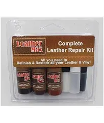 Leather Max Complete Leather Refinish, Restore, Recolor & Repair Kit/Now with 3 Color Shades to Blend with/Leather & Vinyl Refinish (Neutral Mix)