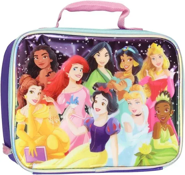 Disney Princess Girl's 9 Princesses Insulated Lunch Box Tote