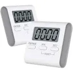 Kitchen Timer, 2 Pack Digital Kitchen Timers Magnetic Countdown Timer with Lo...