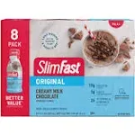 SlimFast - Original Creamy Milk Chocolate Meal Replacement Shake, 8-Pack