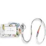 Vera Bradley Women's Cotton Zip ID Lanyard Sea Air Floral