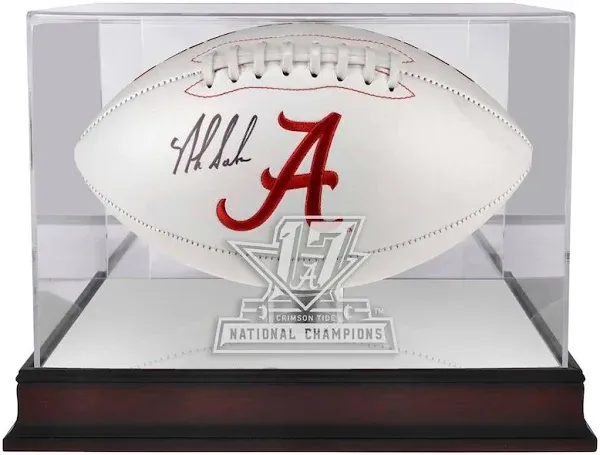 Fanatics Authentic Alabama Crimson Tide College Football Playoff 2017 National Champions Logo Mahogany Display Case