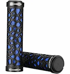  Rockbros Cycling Handle Sets Aluminum Alloy Double Lock Anti Skid Rubber Grips