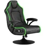 CXR3 LED Audio Pedestal Gaming Chair with Subwoofer, Black/LED