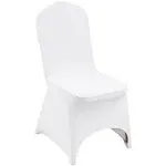 VEVOR Polyester Spandex Stretch Wedding Party Dining Banquet Chair Cover White