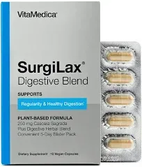 Vitamedica SurgiLax Natural Laxative Cascara Sagrada Milk Thistle