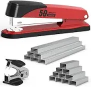 Swihauk Metal Stapler Heavy Duty 50 Sheet Capacity with 1750 Staples and Staple Remover