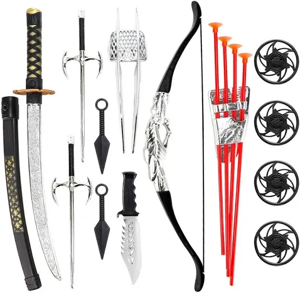 Liberty Imports Ninja Warrior Bow and Arrow Archery Set