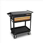 GEARWRENCH 2 Drawer Black & Orange Utility Cart, 32" - 83168