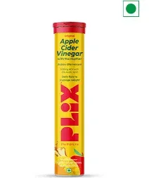 PLIX Apple Cider Vinegar Effervescent Tablets with The Mother, 700mg ACV with VIT B12, B6, Pack of 4 | Vegan, No Added Sugar, Non-GMO & Gluten-Free