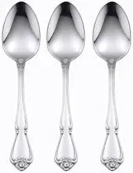 Teaspoons Set Of 4 Oneida USA Stainless ARBOR ROSE TRUE ROSE Vintage Flatware