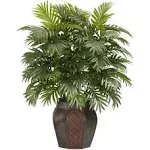 Nearly Natural Areca Palm with Vase Silk Plant