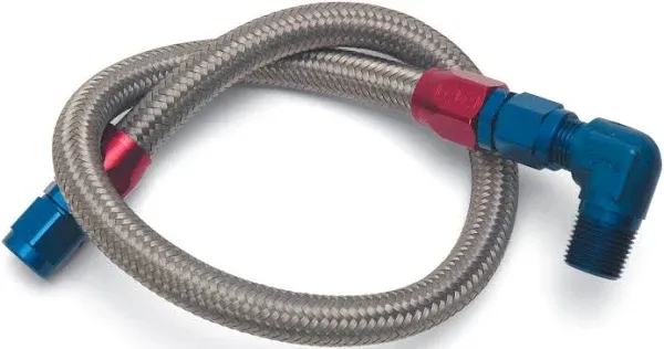 Edelbrock Fuel Line Braided Stainless for SBC ( Use w/ 8134 )