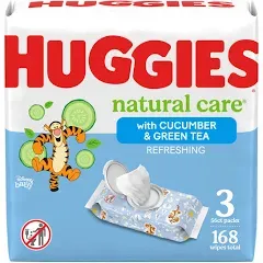 Huggies Natural Care Refreshing Scented Baby Wipes 10 Flip-Top Packs - 560 Count