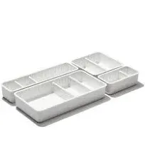 OXO Good Grips 4 Piece Complete Adjustable Drawer Bin Set with Removable Dividers