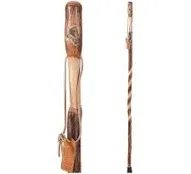 Rustic Wood Walking Stick Twisted Hickory Traditional Style Handle Men Women 58&#034;