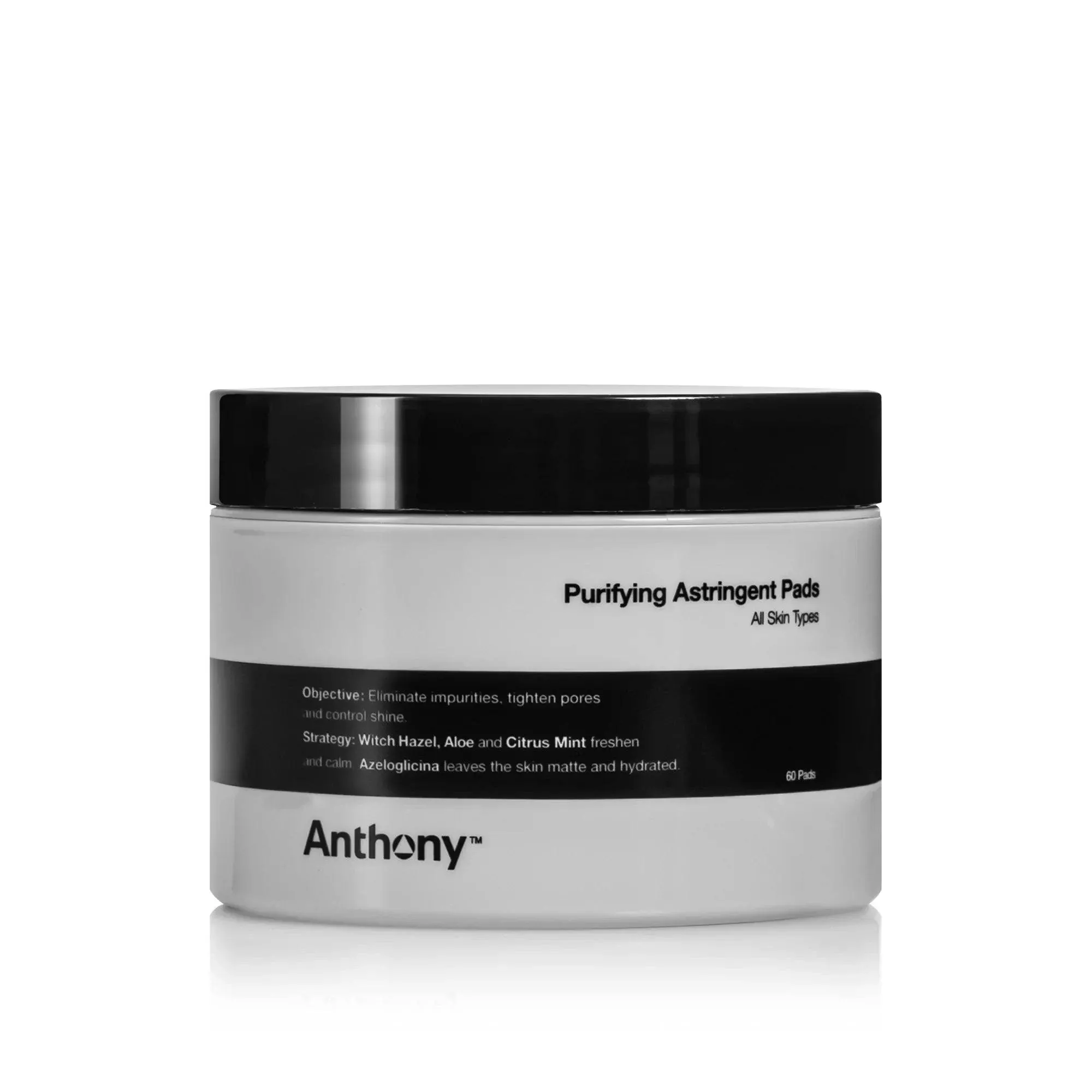 Anthony Logistics For Men Purifying Astringent Pads (For All Skin Types) 60pads | Strawberrynet UK