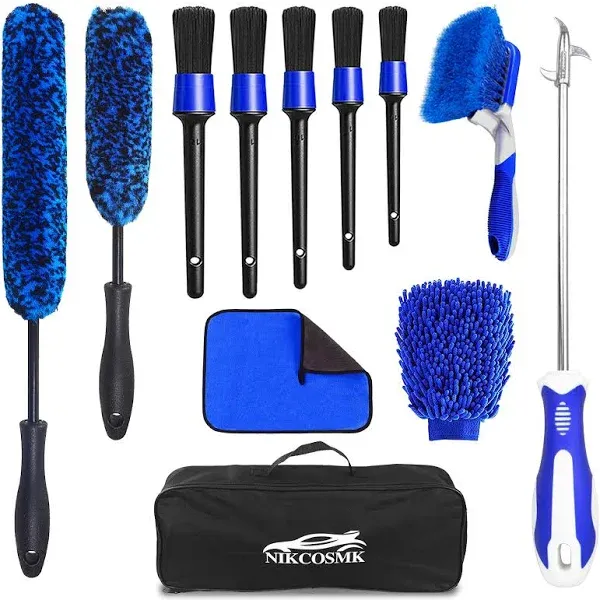 NIKCOSMK 12Pcs Wheel Brush Kit