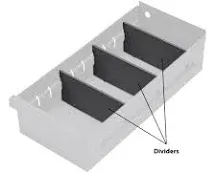 Durham Cabinet Dividers PK12