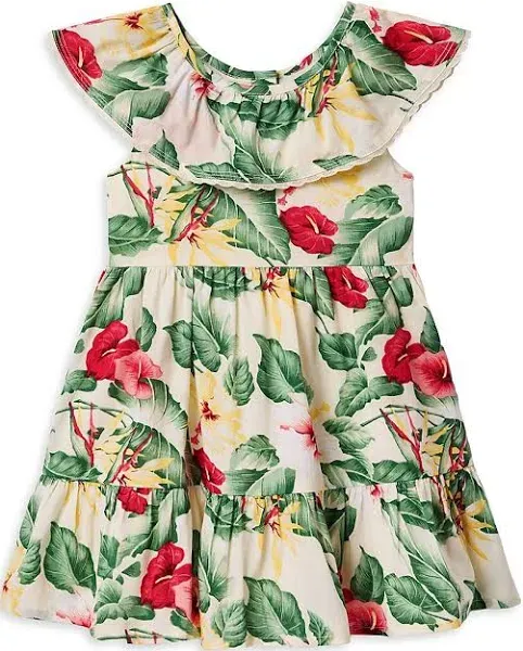 Janie and Jack Girls Floral Gauze Dress