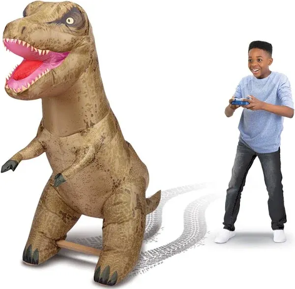  Jurassic World Inflatable T Rex RC – Massive Attack Air Titans Dinosaur - 