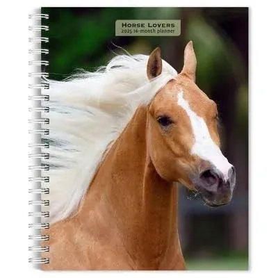 Horse Lovers | 2025 6 x 7.75 Inch Spiral-Bound Wire-O Weekly Engagement Planner Calendar | New Full-Color Image Every Week | BrownTrout | Animals Equestrian