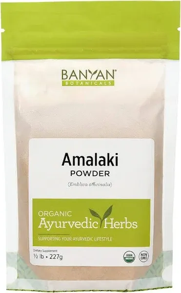 Banyan Botanicals Amalaki Powder – Organic Amla Powder – Nourishing, Gently Cleansing, Supports the Immune System & Promotes Healthy Energy* – 1/2lb. – Non GMO Sustainably Sourced Vegan