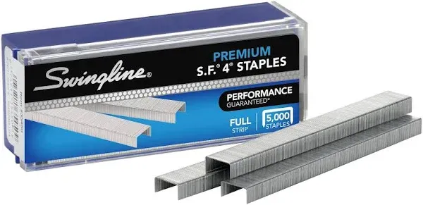 Swingline® S.F.® 4® Premium Staples, 1/4" Length, 5,000/Box