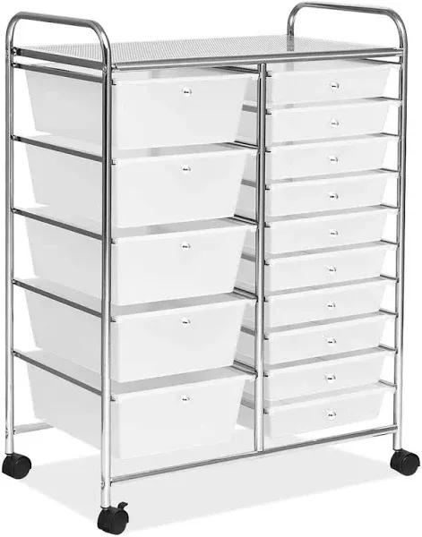 Generic 15-Drawer Storage Cart