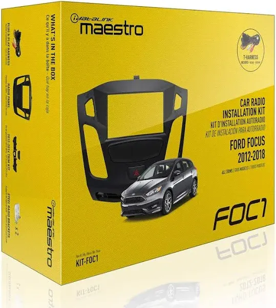 Maestro KIT-FOC1 Dash Kit and T-Harness for 2012 and Newer Ford Focus