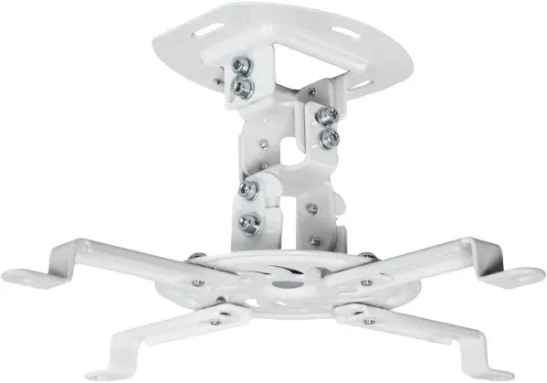 VIVO Universal Adjustable Ceiling Projector Mount for Regular and Mini White 