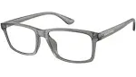 Armani Exchange AX3083U 8239 Eyeglasses Men's Transparent Grey 54-17-145 | JoyLot.com