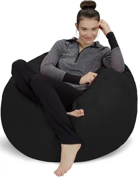 Sofa Sack Bean Bag Chair: 3&#039; Memory Foam Furniture Bean Bag - Medium Sofa with S