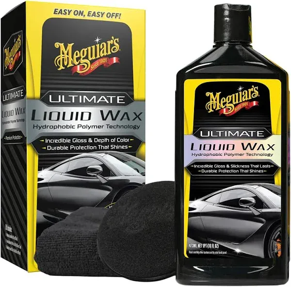 Meguiar&#039;s Ultimate Liquid Wax Long-Lasting Easy to Use Synthetic Wax, 16 oz