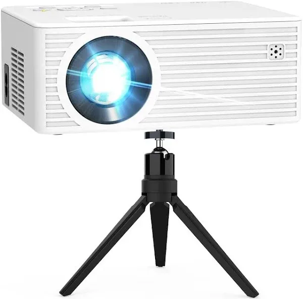 Mini Projector with 5G WiFi and Bluetooth (with Tripod), 1080P Supported Outd...