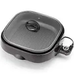 Aroma 4-Qt. 3-in-1 Grillet, Black