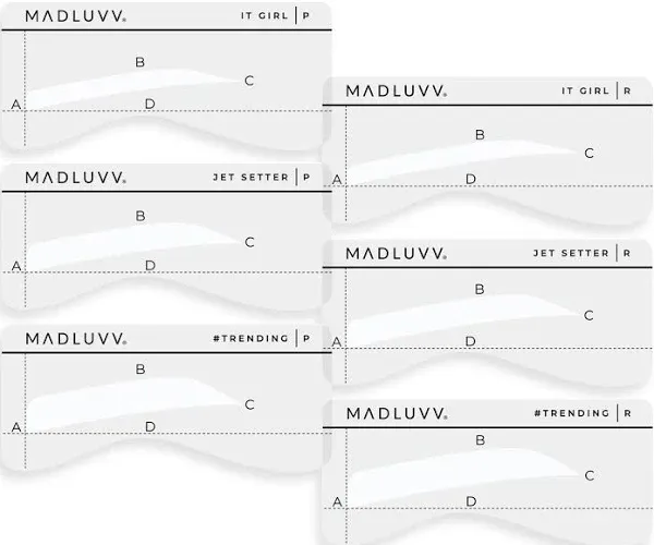 MADLUVV Eyebrow Shaper Stencils