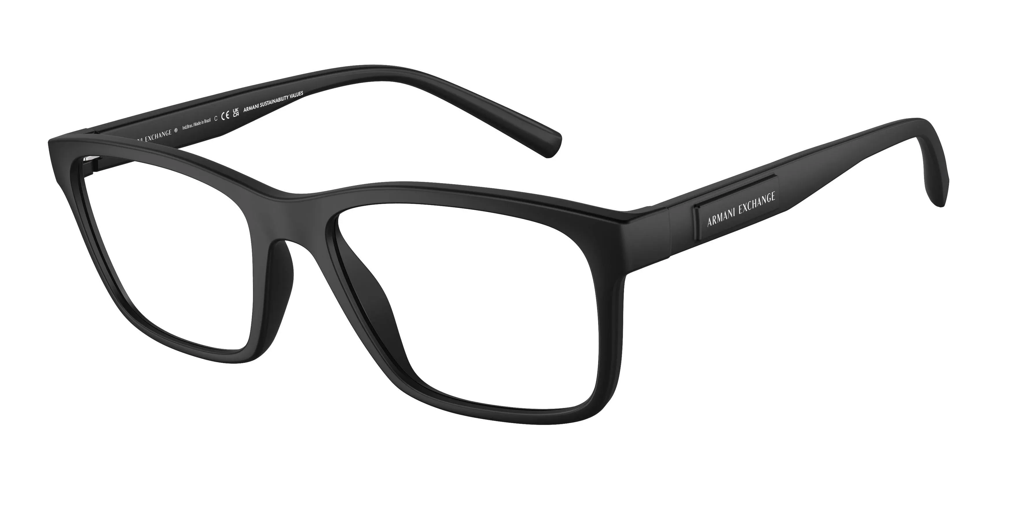 Exchange Armani AX3114 - 8078 Matte Black - Size: 54 - Eyeglasses