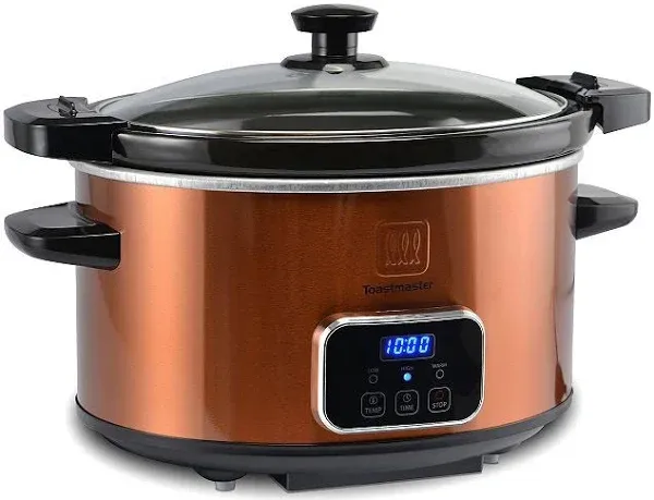 Toastmaster 4-Quart Digital Slow Cooker with Locking Lid